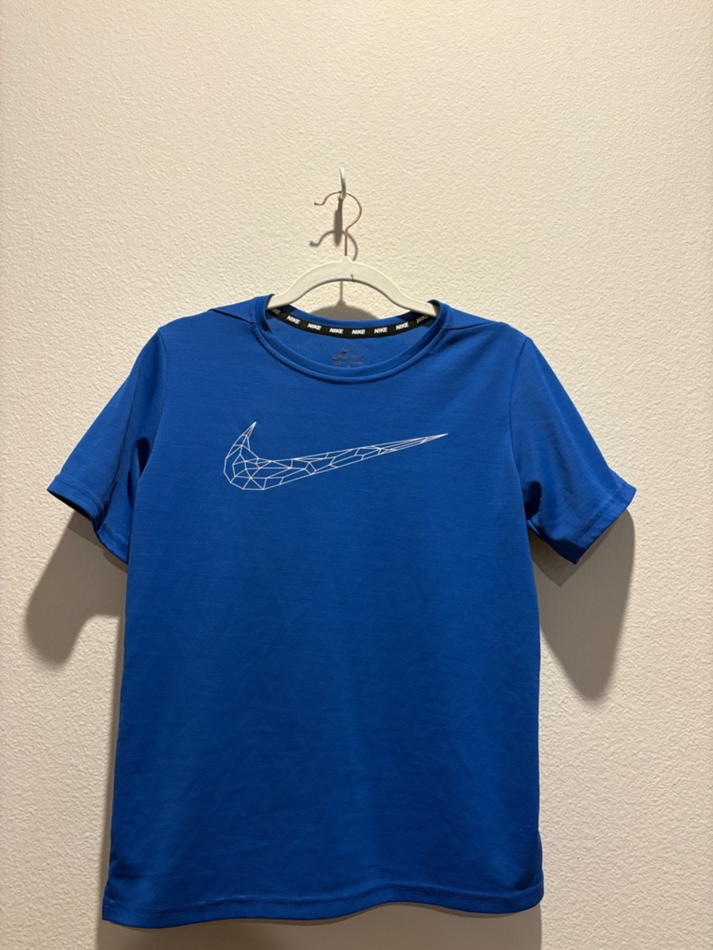 Nike Blue dri- fit t shirt with short sleeves
